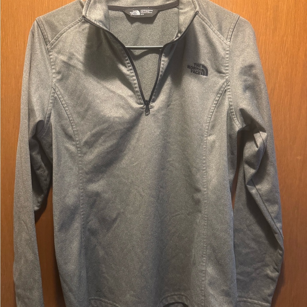 The North Face Heather Gray Zip-Up Jacket